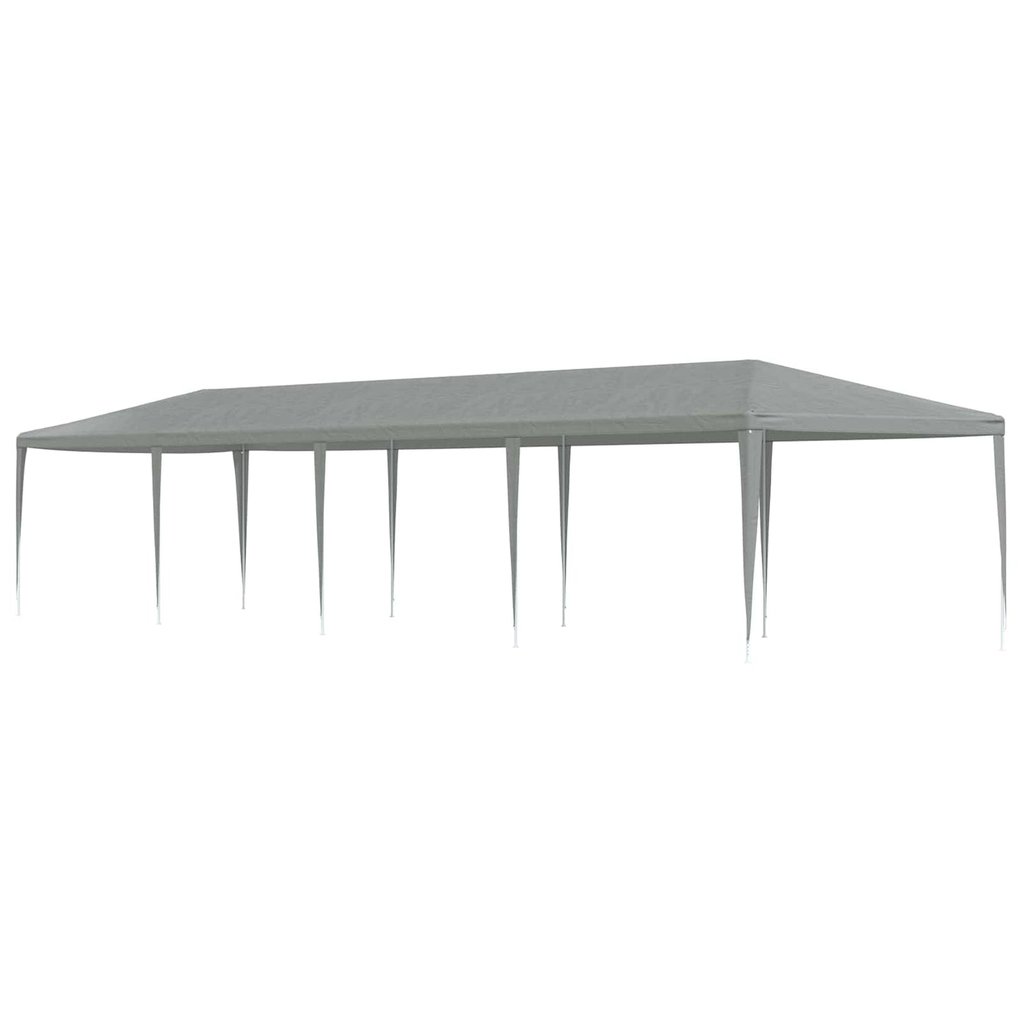 Partytent Lichtgrijs 1200 x 300 x 255 cm PE en staal