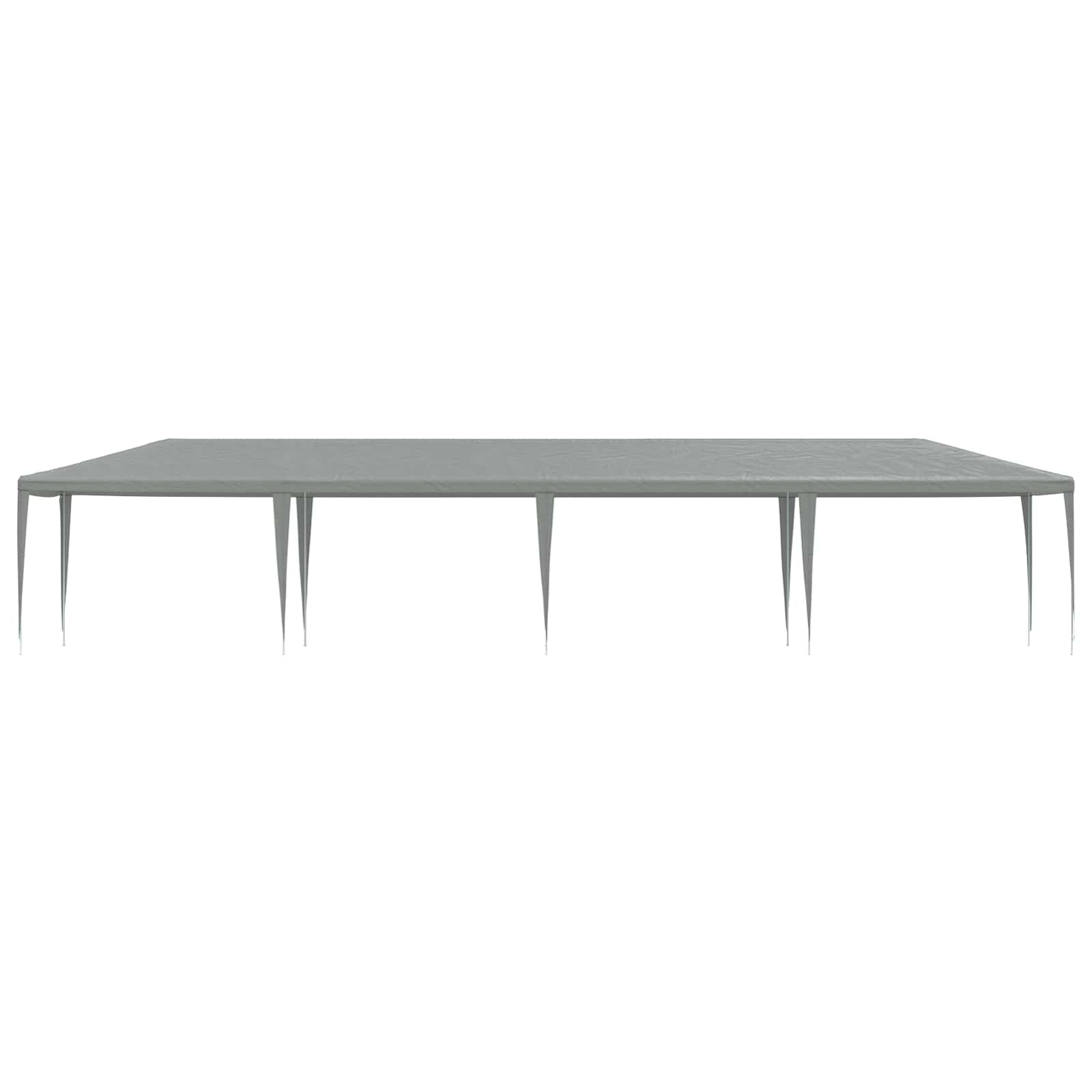 Partytent Lichtgrijs 1200 x 300 x 255 cm PE en staal