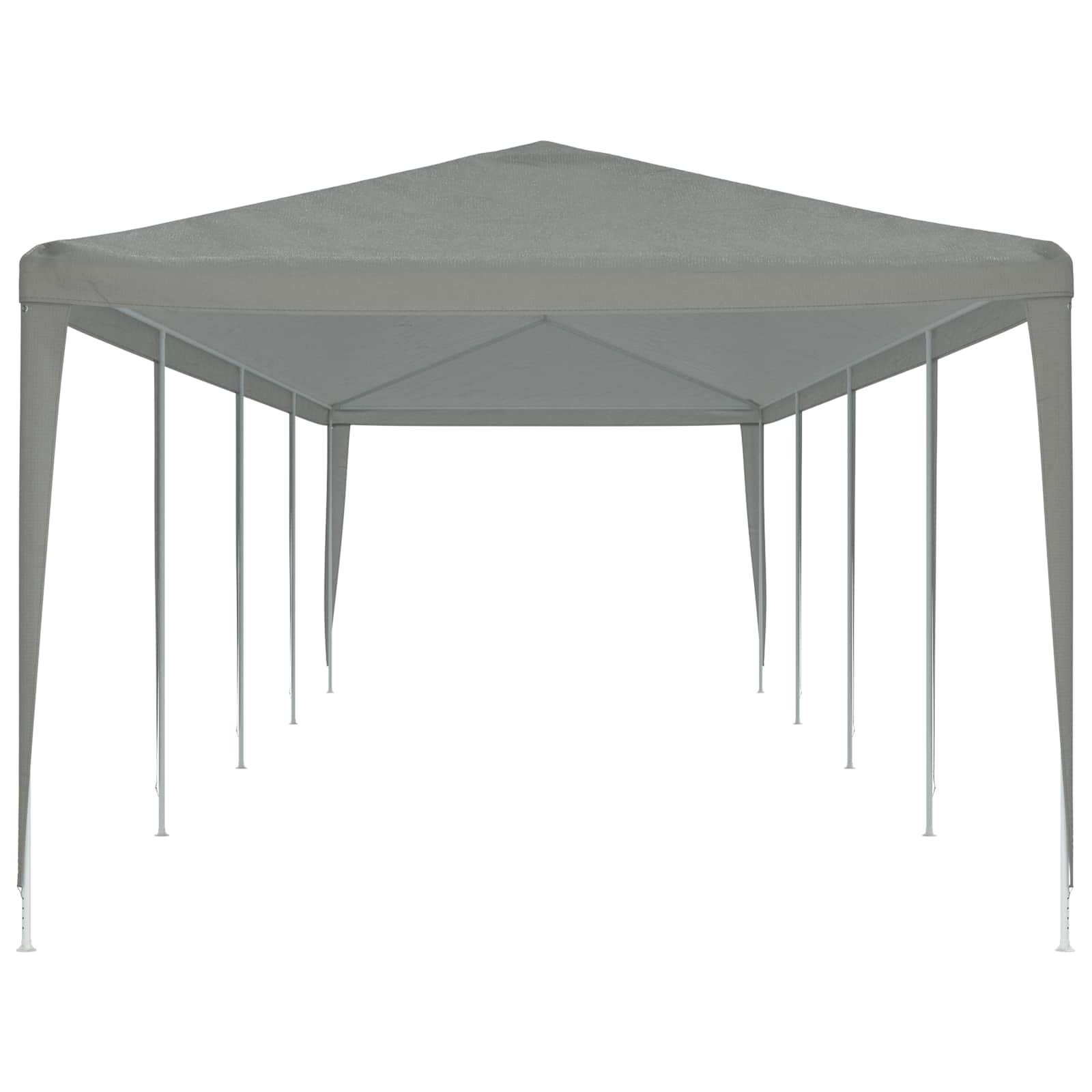 Partytent Lichtgrijs 1200 x 300 x 255 cm PE en staal