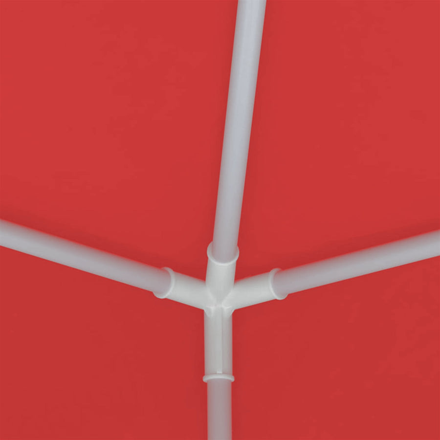 Partytent Rood 200 x 200 x 240 cm PE en staal