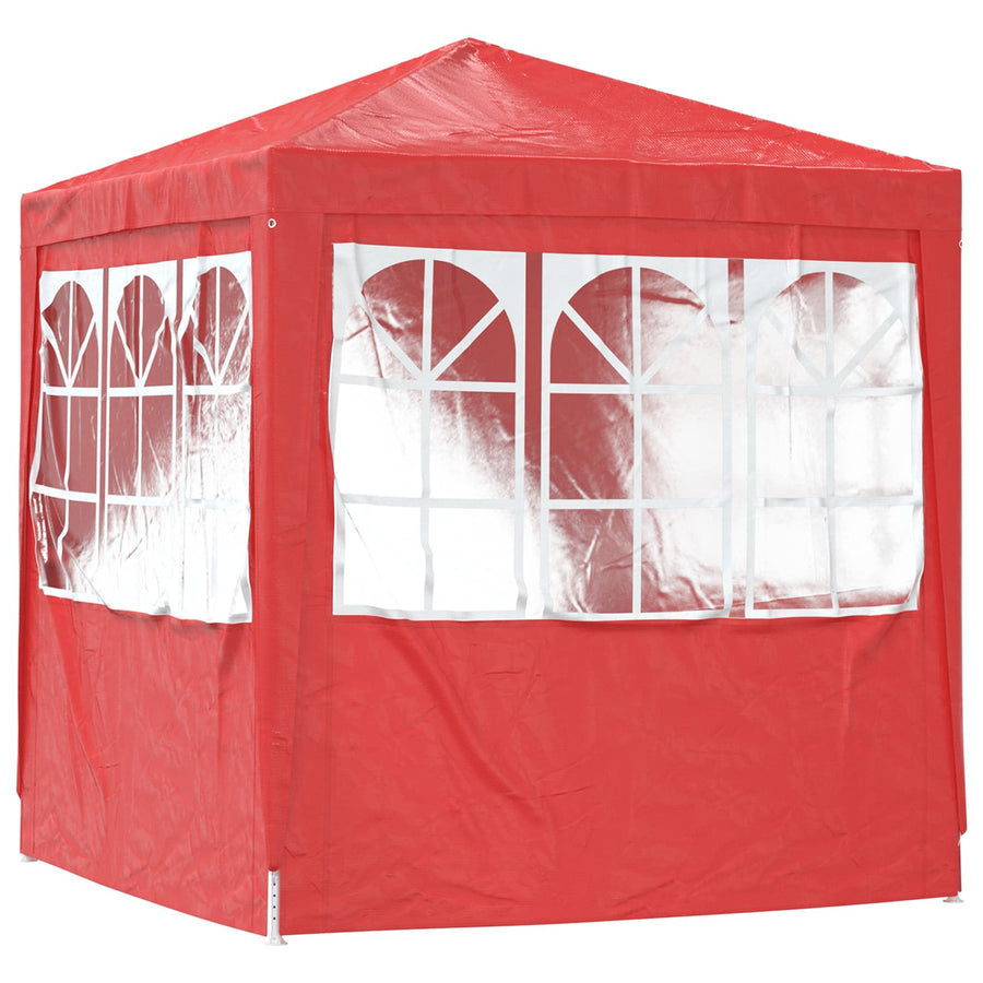 Partytent Rood 200 x 200 x 240 cm PE en staal