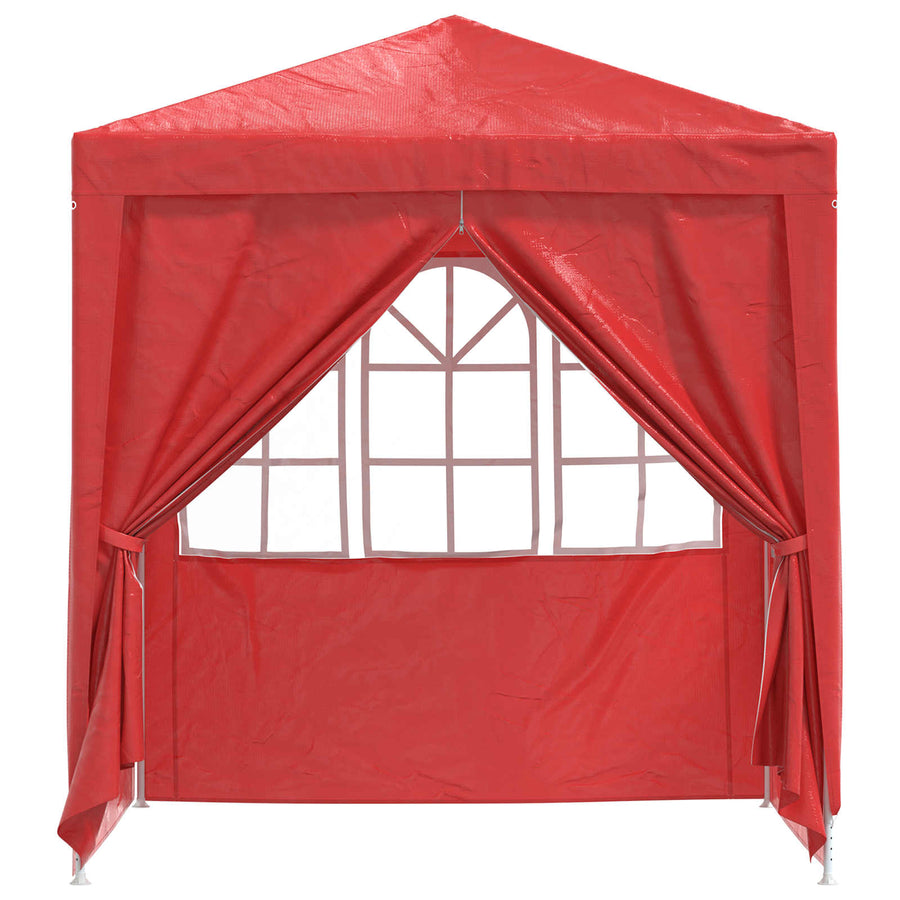 Partytent Rood 200 x 200 x 240 cm PE en staal