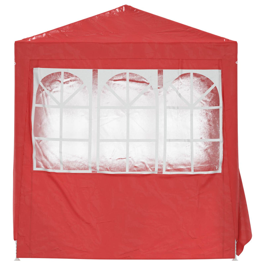 Partytent Rood 200 x 200 x 240 cm PE en staal