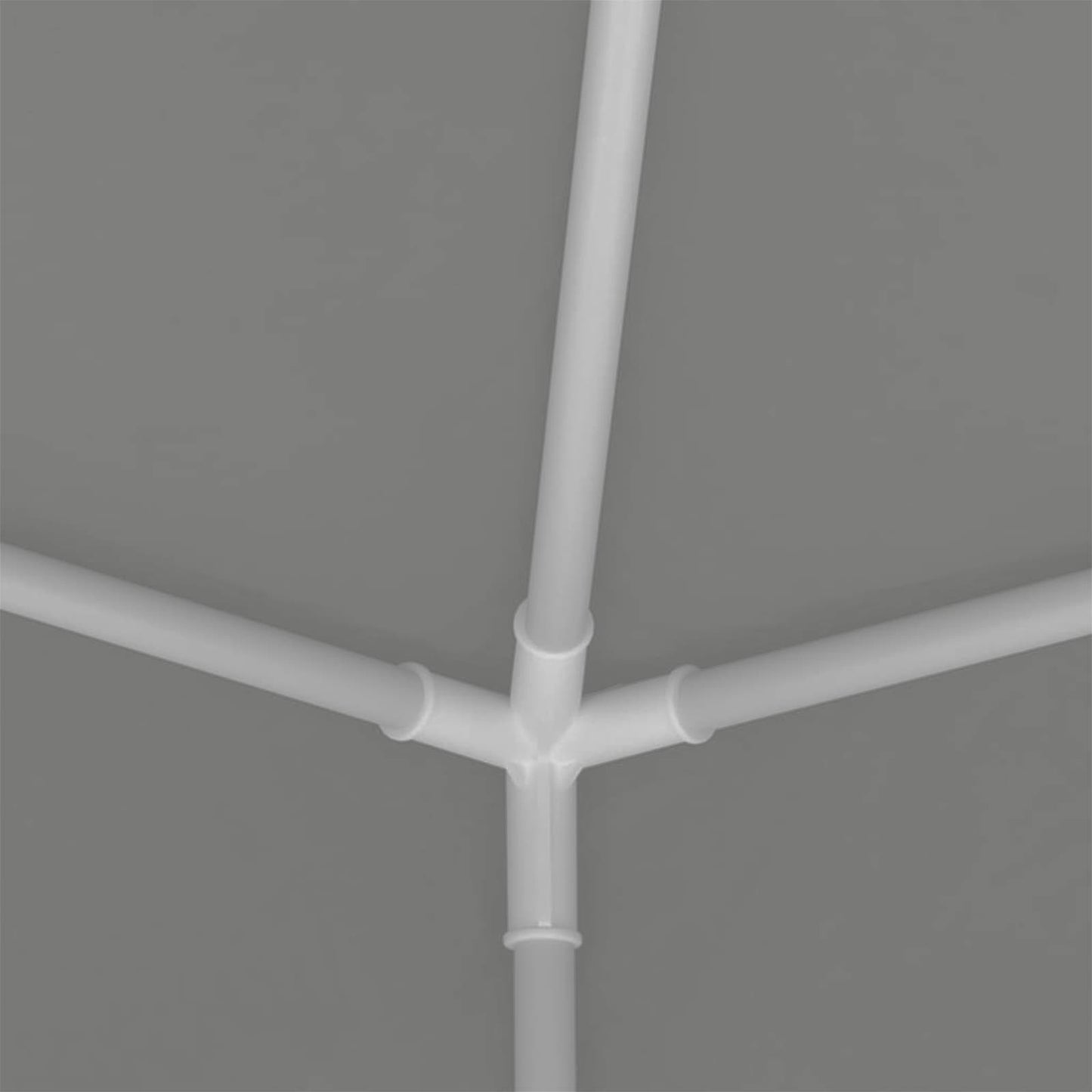 Partytent Lichtgrijs 200 x 200 x 240 cm PE en staal