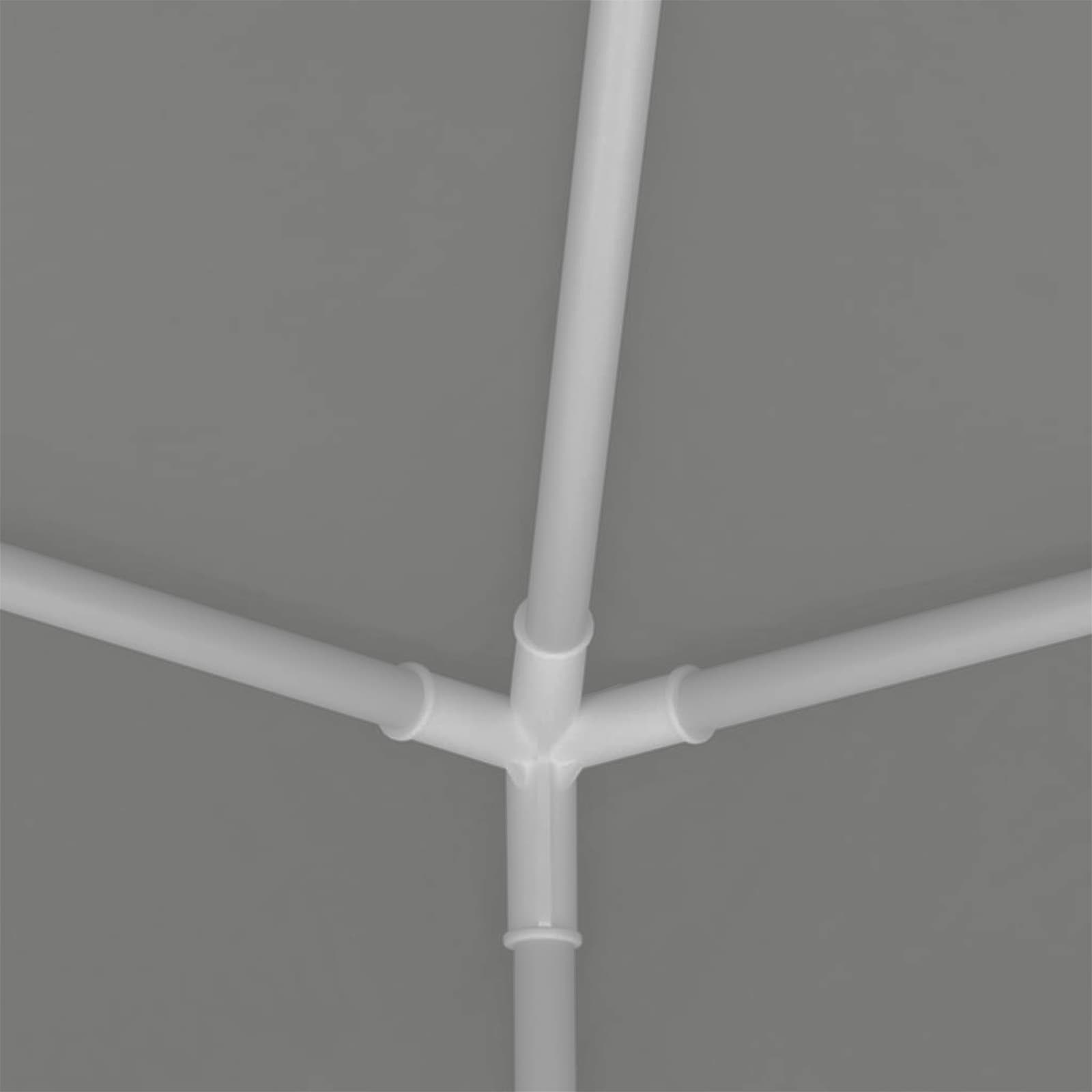 Partytent Lichtgrijs 200 x 200 x 240 cm PE en staal