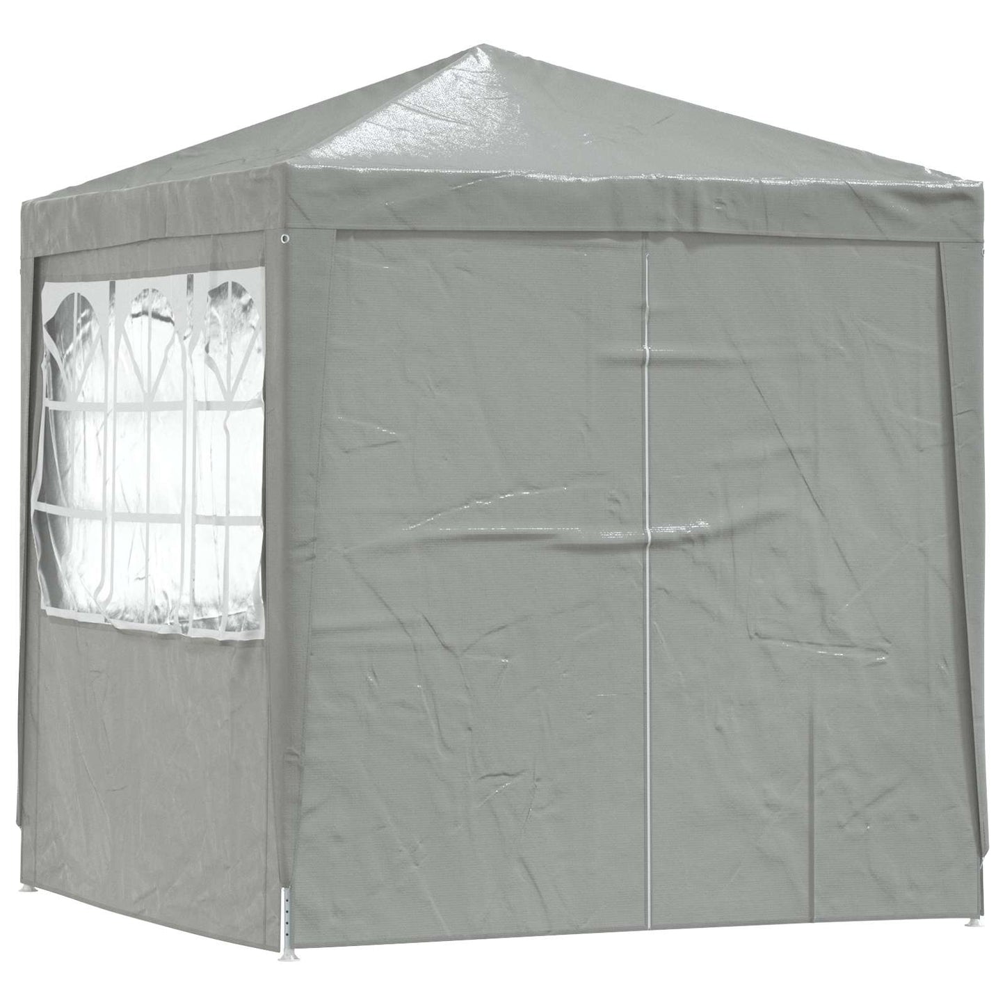 Partytent Lichtgrijs 200 x 200 x 240 cm PE en staal