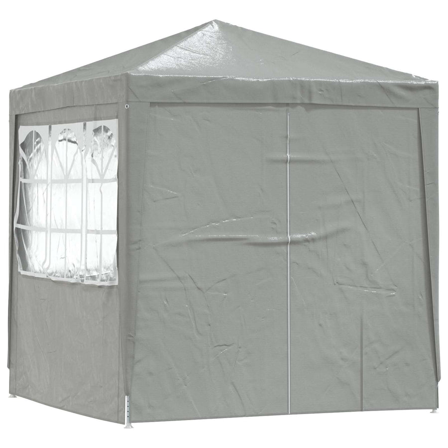 Partytent Lichtgrijs 200 x 200 x 240 cm PE en staal