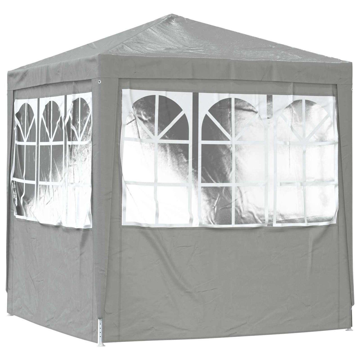 Partytent Lichtgrijs 200 x 200 x 240 cm PE en staal