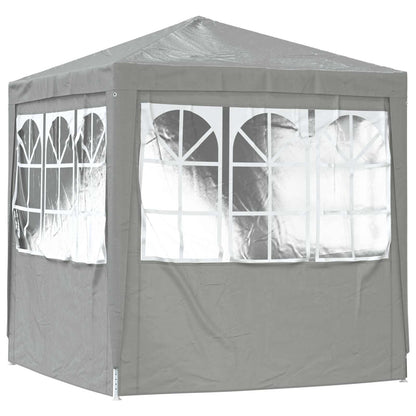 Partytent Lichtgrijs 200 x 200 x 240 cm PE en staal