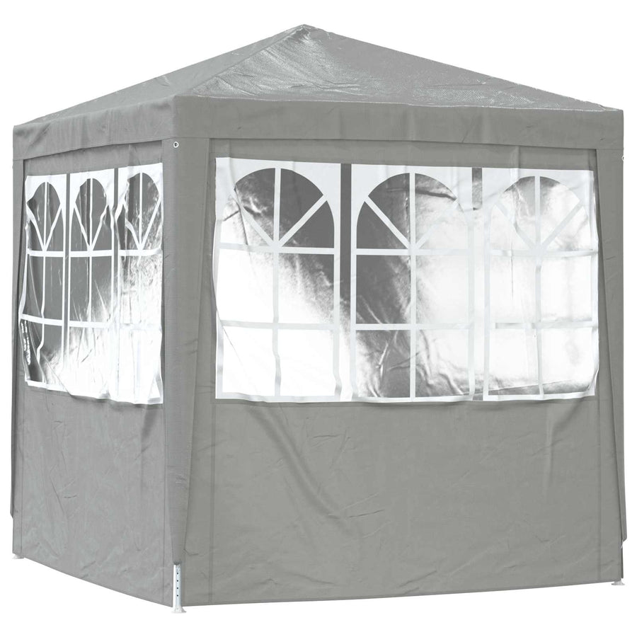 Partytent Lichtgrijs 200 x 200 x 240 cm PE en staal