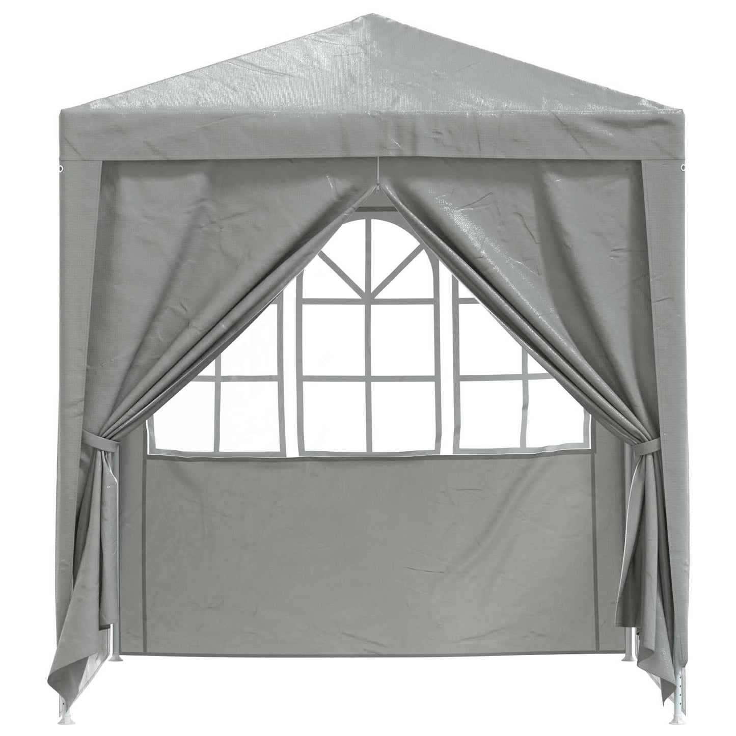 Partytent Lichtgrijs 200 x 200 x 240 cm PE en staal