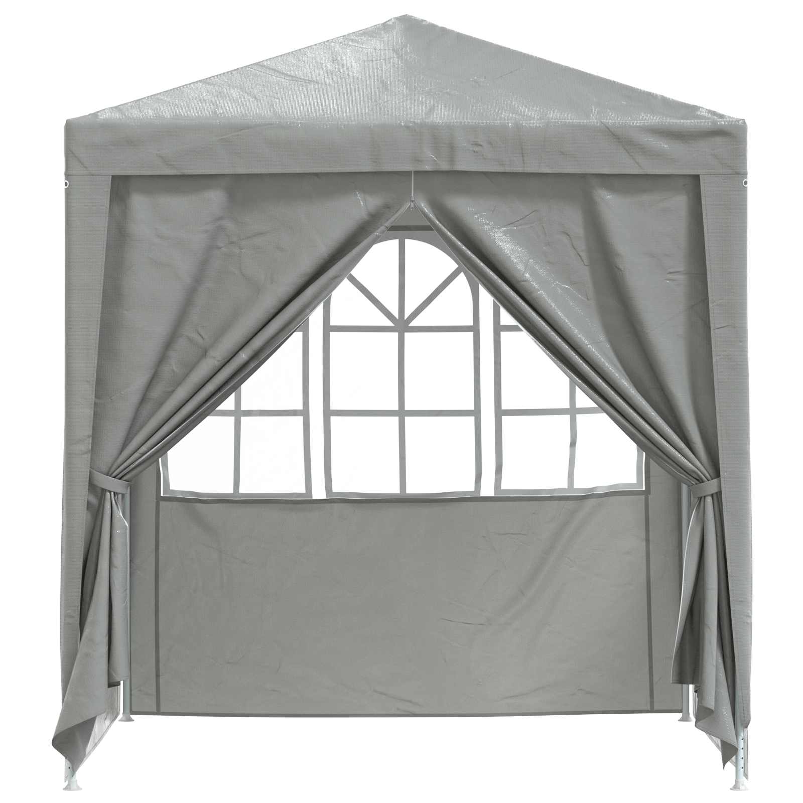 Partytent Lichtgrijs 200 x 200 x 240 cm PE en staal