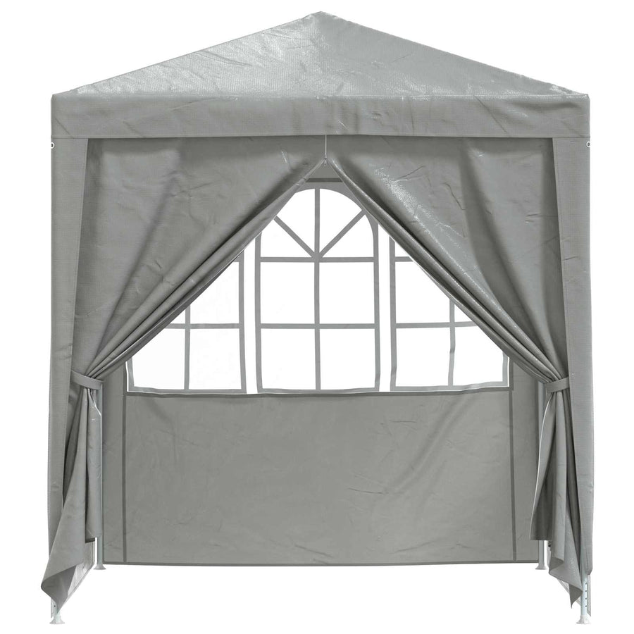 Partytent Lichtgrijs 200 x 200 x 240 cm PE en staal