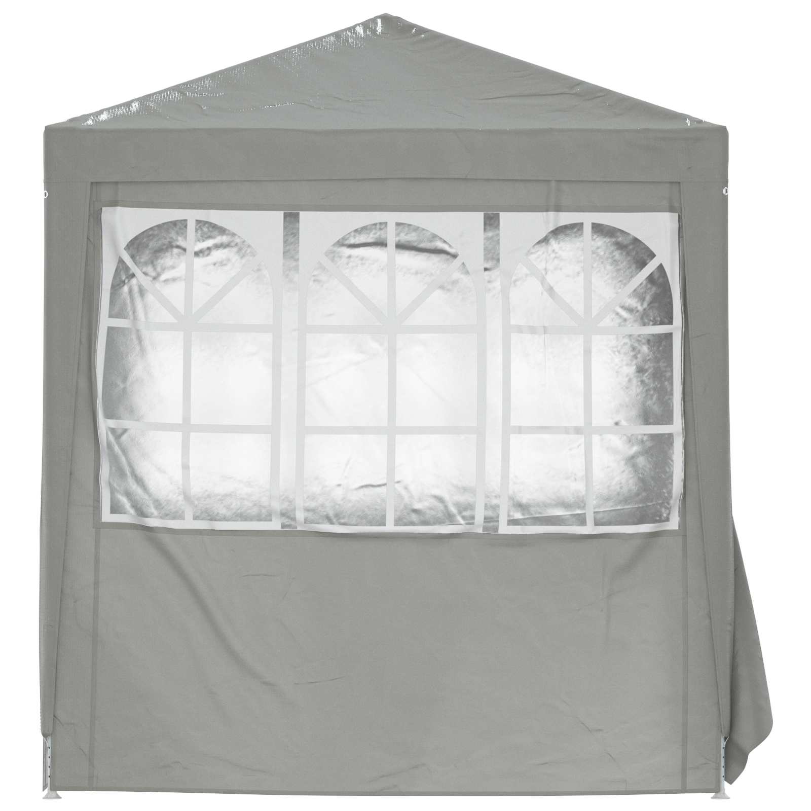 Partytent Lichtgrijs 200 x 200 x 240 cm PE en staal