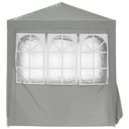 Partytent Lichtgrijs 200 x 200 x 240 cm PE en staal