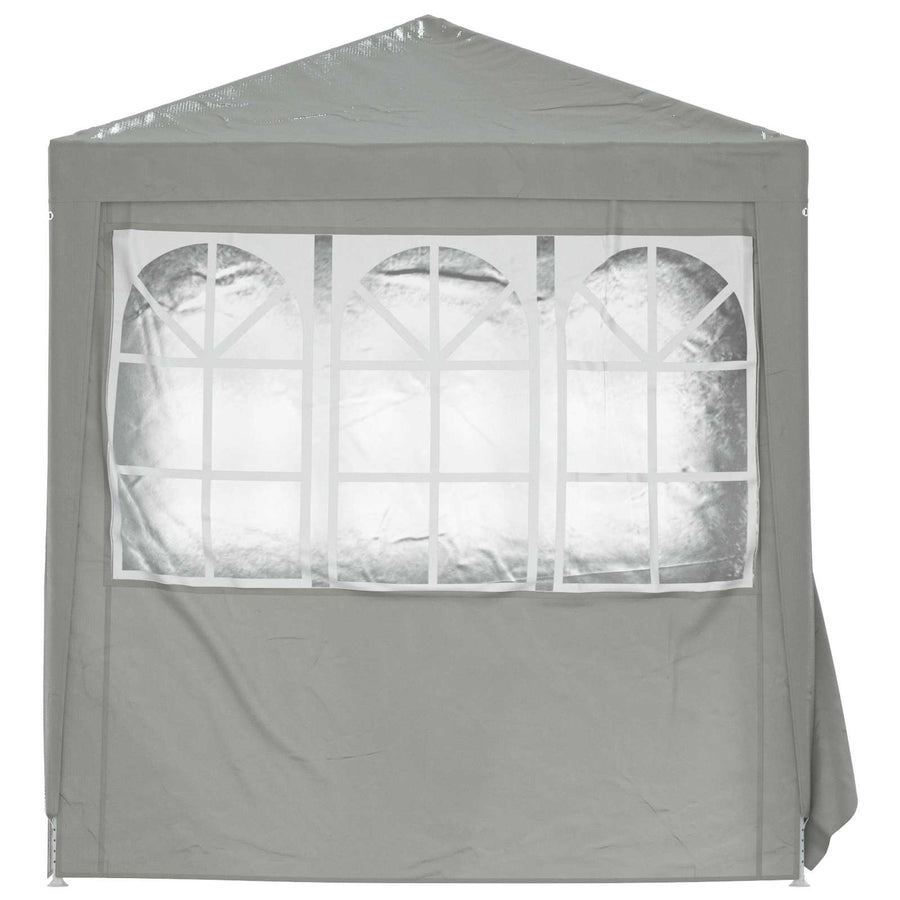 Partytent Lichtgrijs 200 x 200 x 240 cm PE en staal