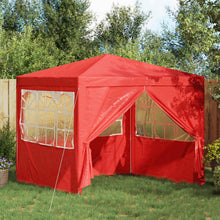 Partytent Rood 250 x 250 x 240 cm PE en staal