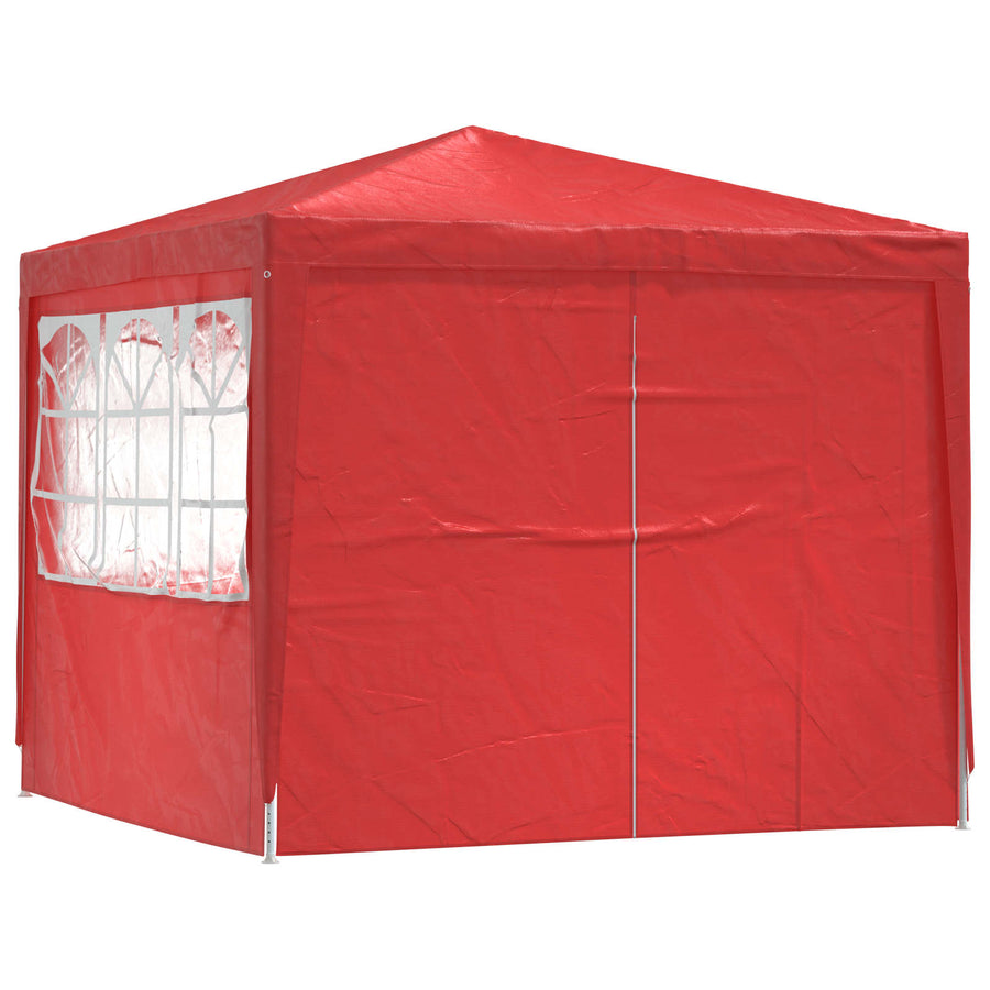 Partytent Rood 250 x 250 x 240 cm PE en staal