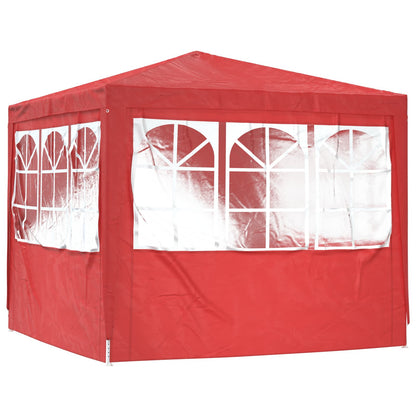 Partytent Rood 250 x 250 x 240 cm PE en staal