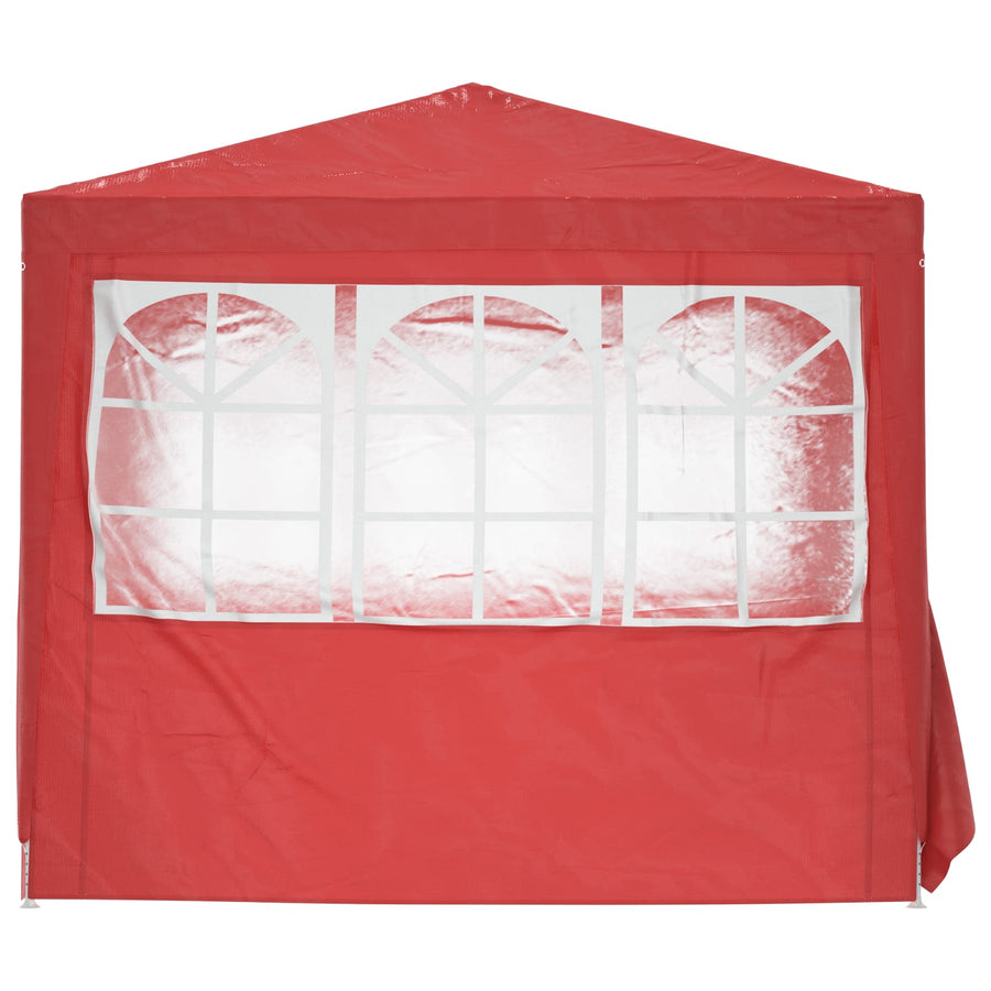 Partytent Rood 250 x 250 x 240 cm PE en staal
