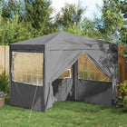 Party Tent Light Grey 250 x 250 x 240 cm PE and steel
