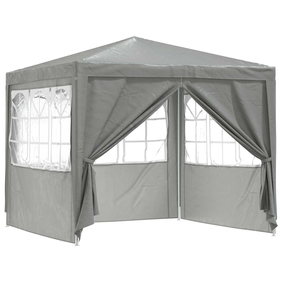 Partytent Lichtgrijs 250 x 250 x 240 cm PE en staal