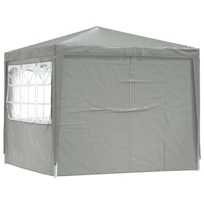 Partytent Lichtgrijs 250 x 250 x 240 cm PE en staal