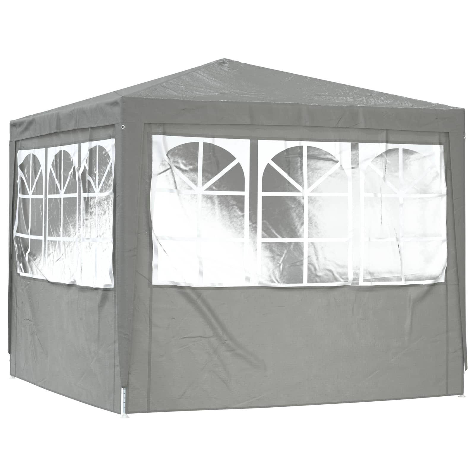 Partytent Lichtgrijs 250 x 250 x 240 cm PE en staal