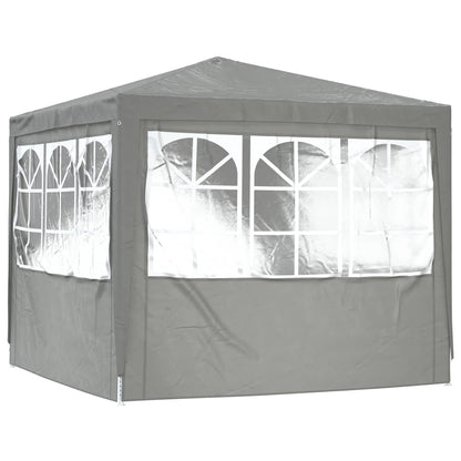 Partytent Lichtgrijs 250 x 250 x 240 cm PE en staal