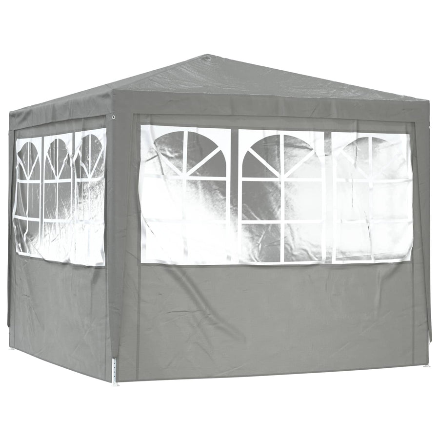 Partytent Lichtgrijs 250 x 250 x 240 cm PE en staal