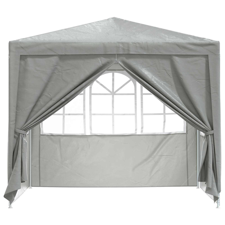 Partytent Lichtgrijs 250 x 250 x 240 cm PE en staal