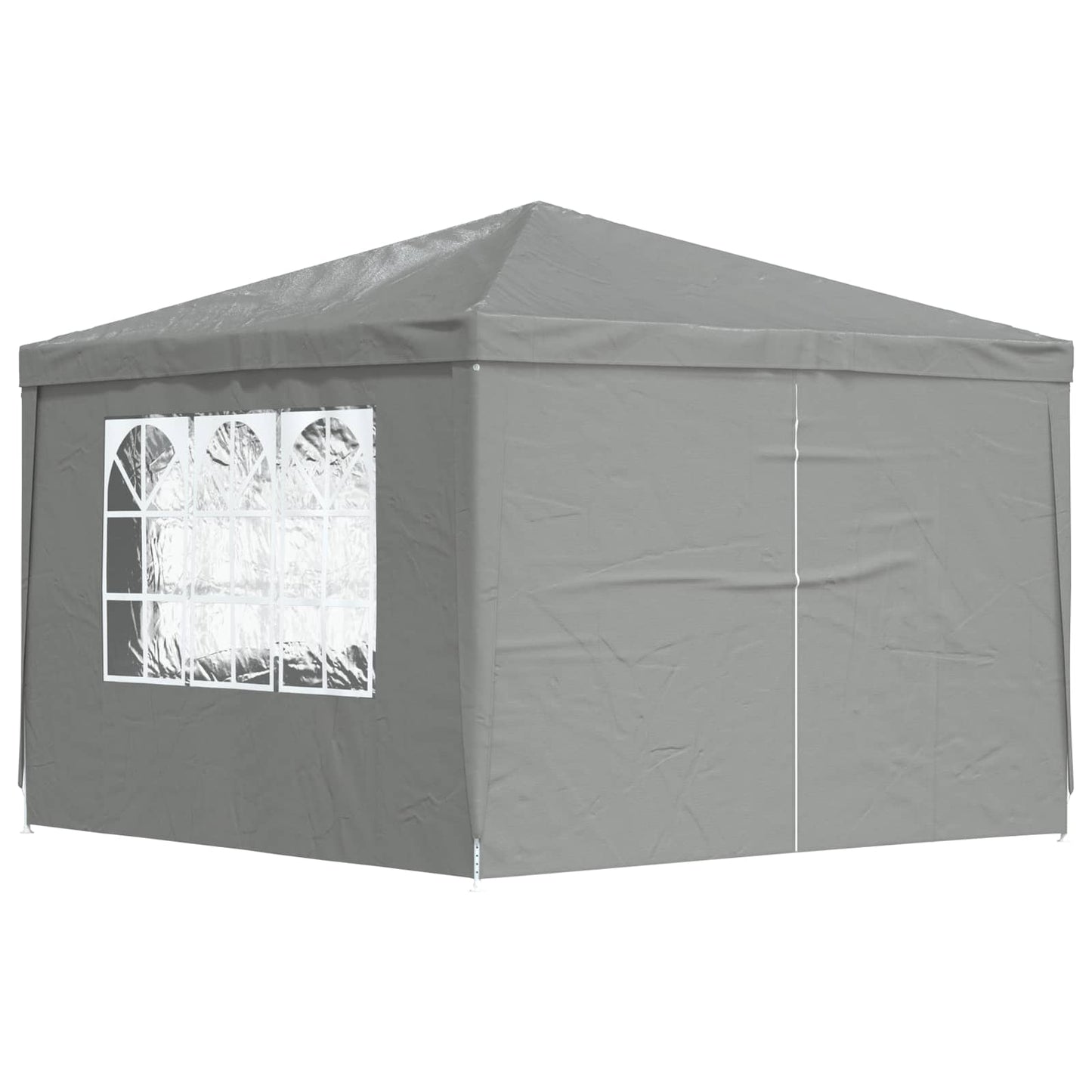 Partytent 300 x 300 x 255 cm Lichtgrijs PE en staal