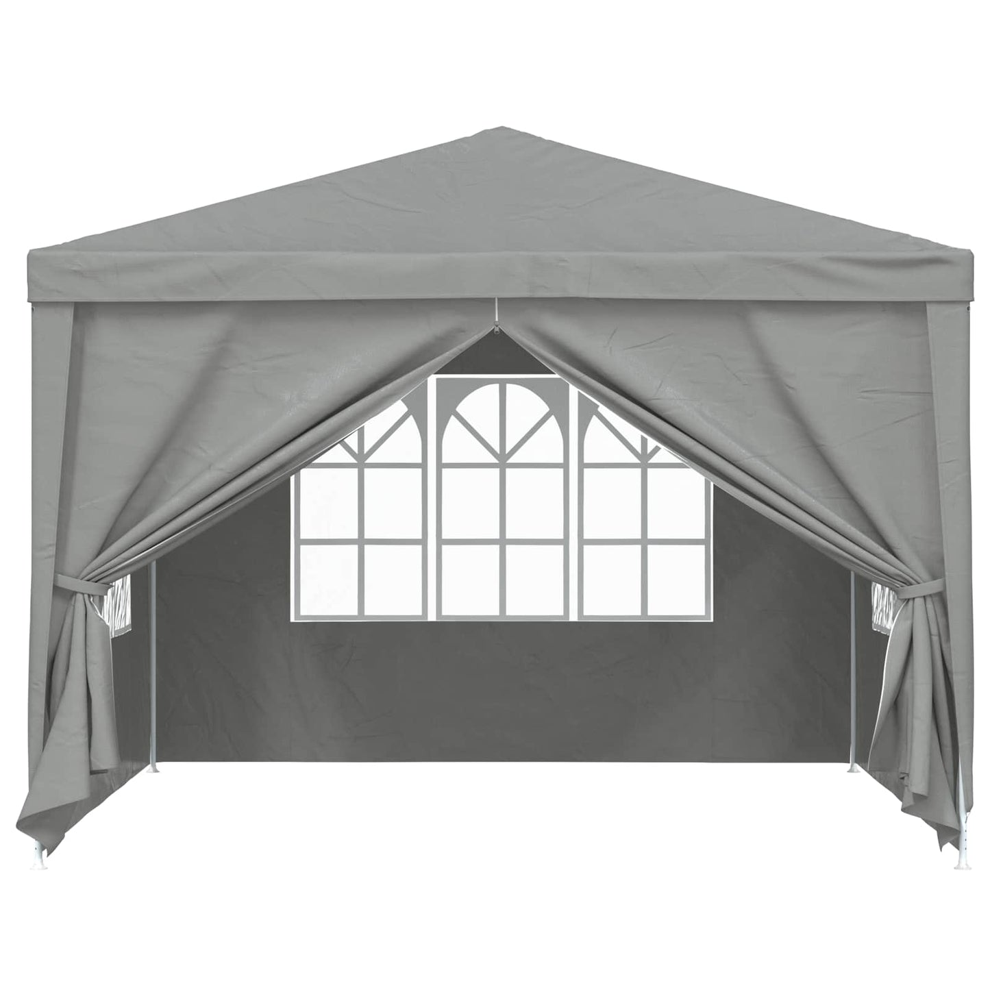 Partytent 300 x 300 x 255 cm Lichtgrijs PE en staal