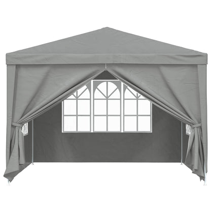 Partytent 300 x 300 x 255 cm Lichtgrijs PE en staal