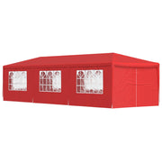 Partytent 900x300 cm rood PE staal