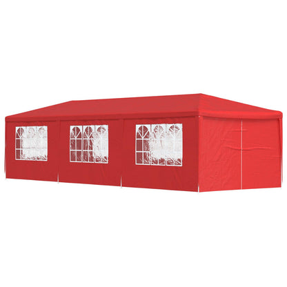 Partytent 900 x 300 x 255 cm Rood PE en staal