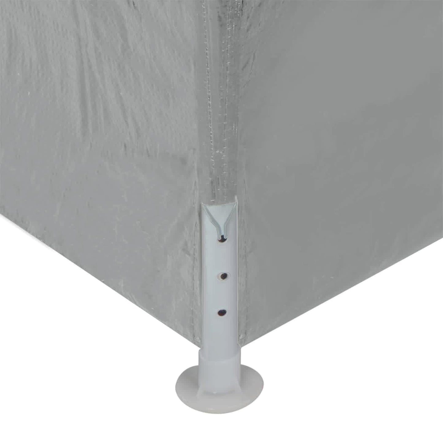 Partytent 900 x 300 x 255 cm Lichtgrijs PE en staal