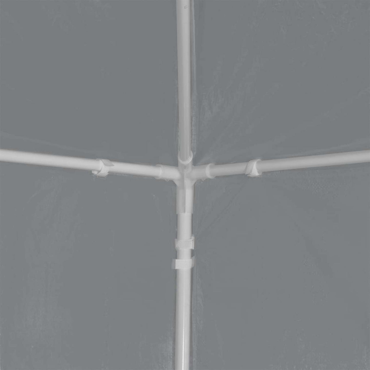 Partytent 900 x 300 x 255 cm Lichtgrijs PE en staal