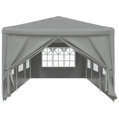 Partytent 900 x 300 x 255 cm Lichtgrijs PE en staal