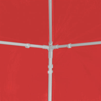 Partytent 1200 x 300 x 255 cm Rood PE en staal