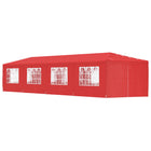Party tent 1200 x 300 x 255 cm Red PE and Steel
