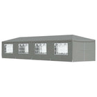 Party tent 1200 x 300 x 255 cm Light grey PE and steel