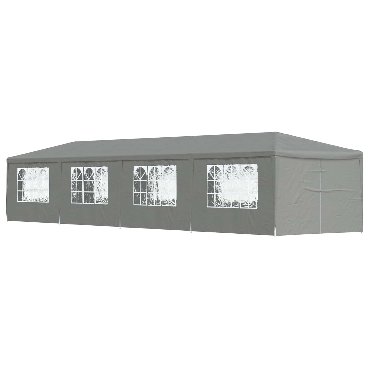 Partytent 1200 x 300 x 255 cm Lichtgrijs PE en staal
