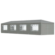 Partytent 1200x300x255 cm lichtgrijs PE staal