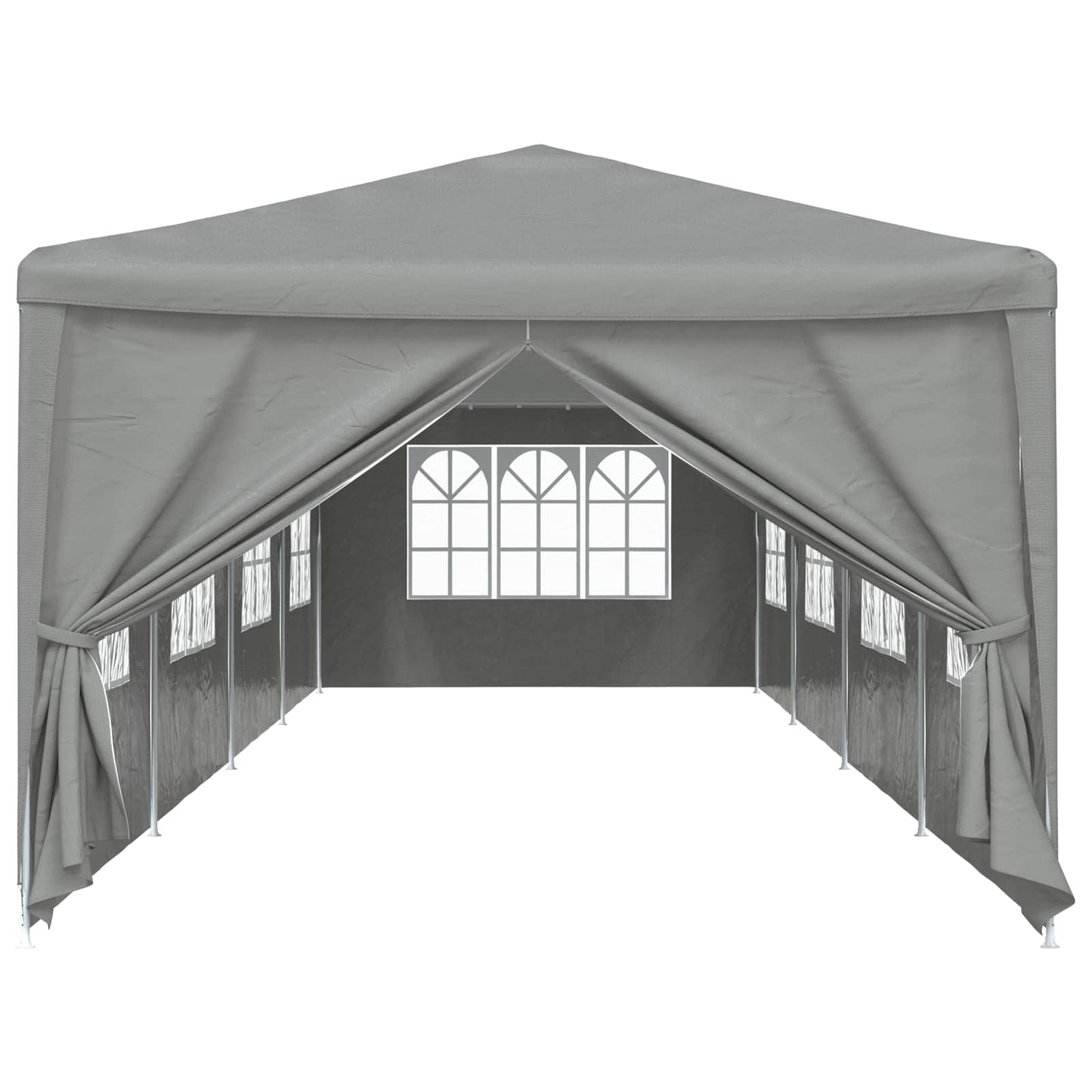 Partytent 1200 x 300 x 255 cm Lichtgrijs PE en staal