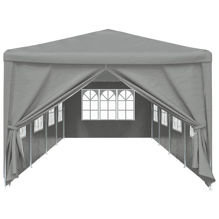 Partytent 1200 x 300 x 255 cm Lichtgrijs PE en staal