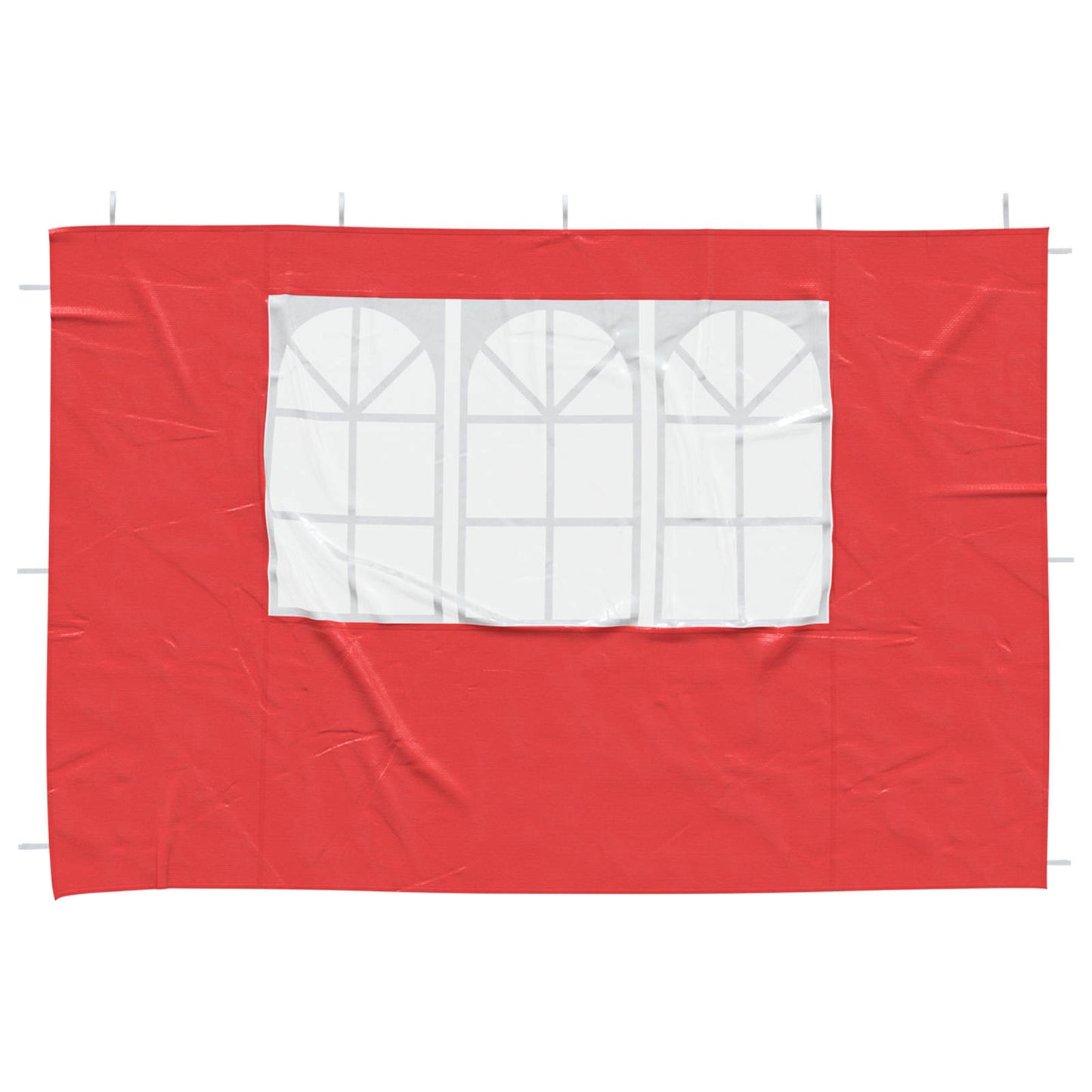 Party Tent Zijwand 2 pcs 300 x 195 cm Rood PE en staal