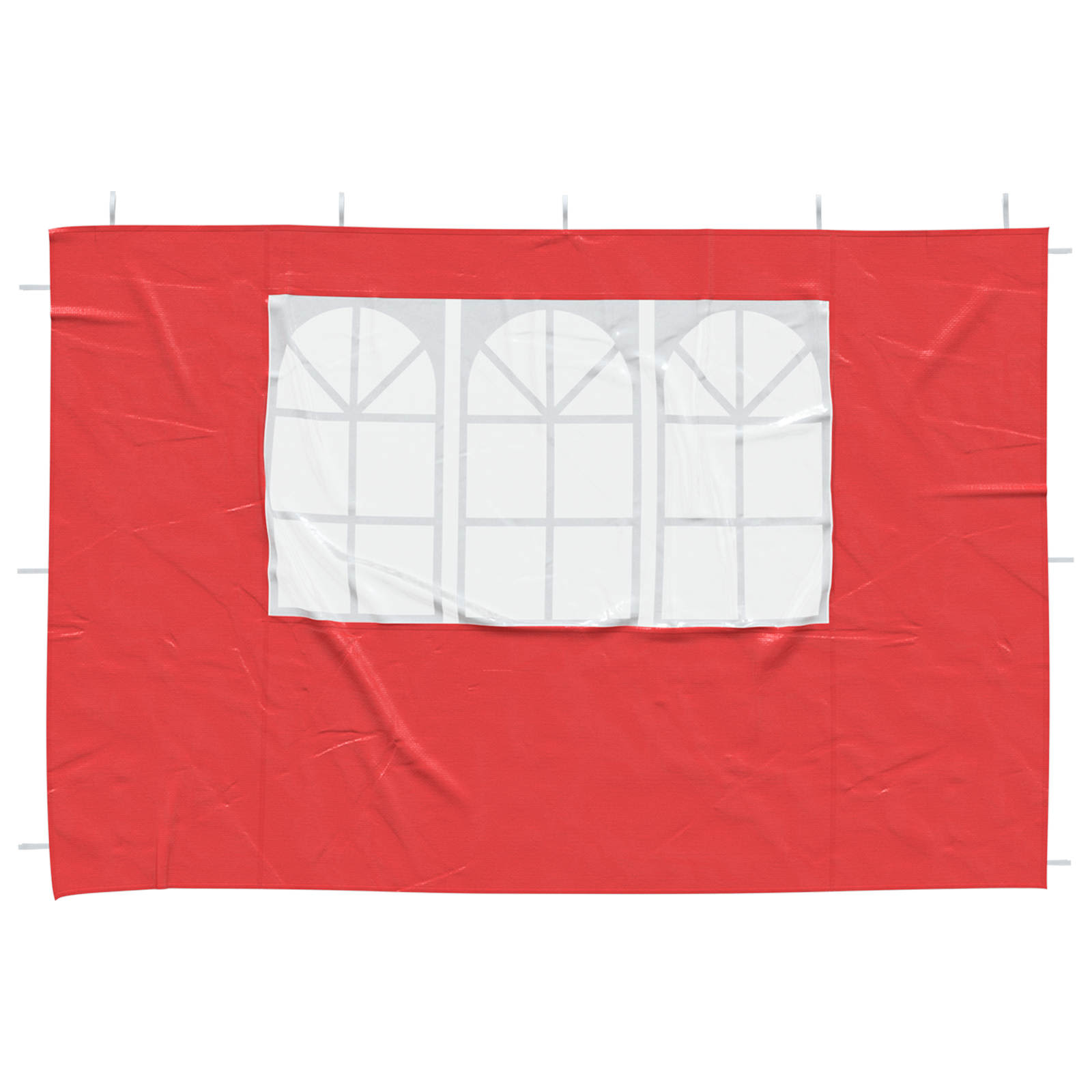 Party Tent Zijwand 2 pcs 300 x 195 cm Rood PE en staal