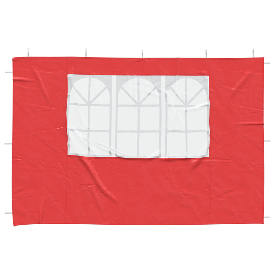 Party Tent Zijwand 2 pcs 300 x 195 cm Rood PE en staal