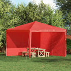 Partytent zijwand 2 stuks rood 300x195 cm
